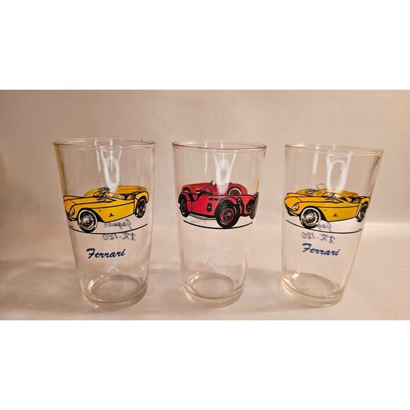 Set Of 3 Jaguar & Cunningham Glasses - Picture 3 of 5